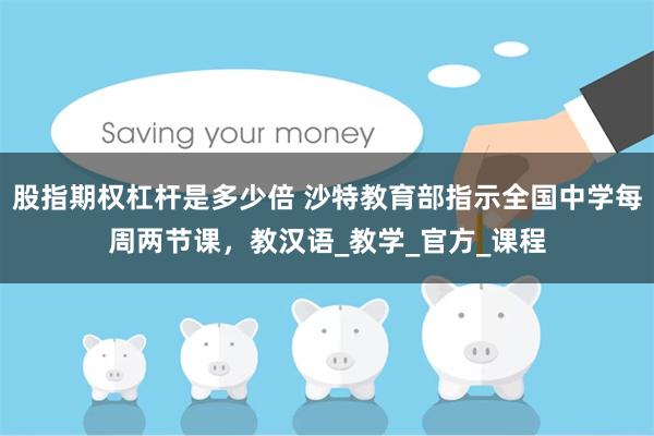 股指期权杠杆是多少倍 沙特教育部指示全国中学每周两节课，教汉语_教学_官方_课程