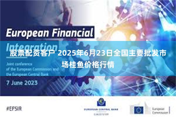 股票配资客户 2025年6月23日全国主要批发市场桂鱼价格行情